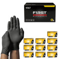 Volt Black 6 Mil Nitrile Disposable Gloves - Food Safe Disposable Gloves, Disposable Cleaning Gloves, Micro Textured Gloves for Enhanced Grip, Latex Free Gloves - 1000 Ct. (Large)