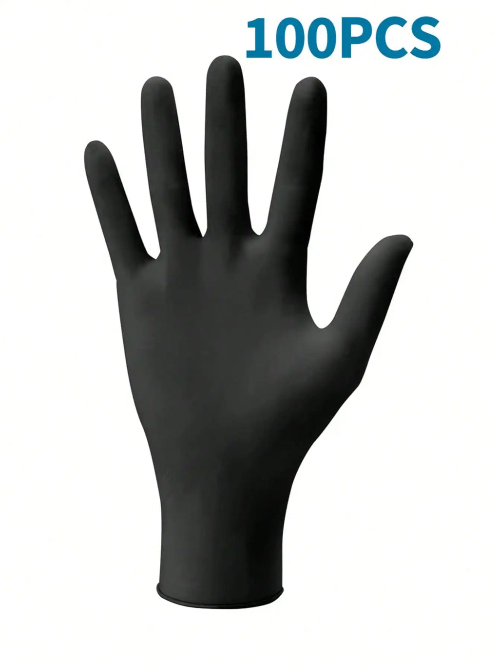 Premium Nitrile Disposable Gloves Heavy Duty, 100PCS/Bag, Sizes S/M/L/XL, Industrial Food Cleaning Medical Gloves, Black